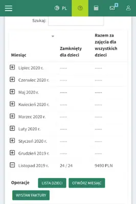 Obecności Przedszkola i Żłobki android App screenshot 5